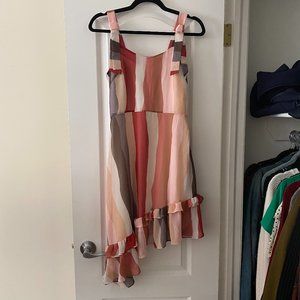 Petite Studio Multi Rainbow Stripe Quinn Dress S